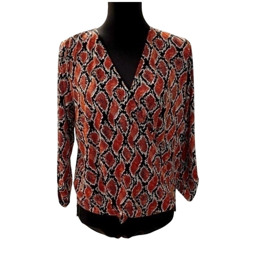 Michael‎ Kors Exotic Snake Print Top Women's Fashion Shirt NWT